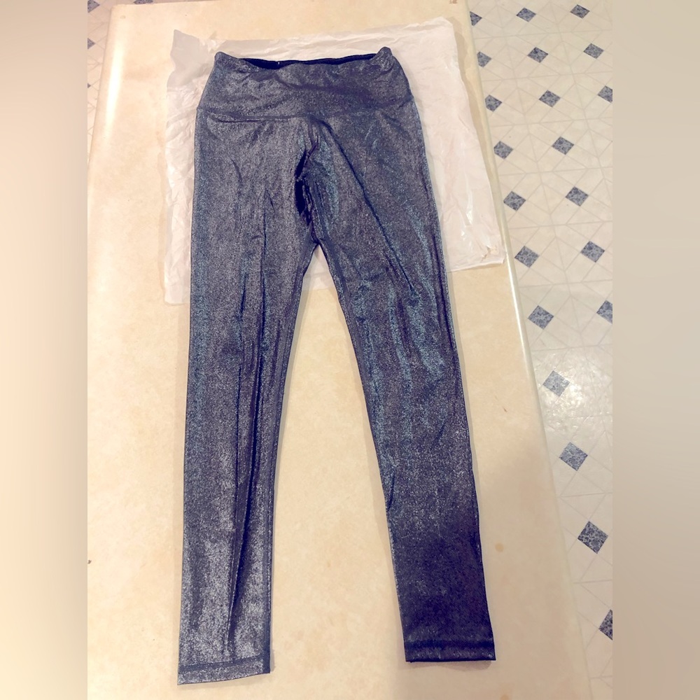 Victoria secret sport Silver metallic leggings